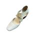 Plus Size Retro Versatile Ballet High Heels For Women, Chunky Heel, Cross Strap, Hollow Casual Closed-Toe Sandals_vogvips.com