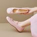 Round Head Single Shoes Women's Flat Bow Word With Cute Fairy Style Ballet Shoes Soft Sole_vogvips.com