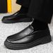 TerraStride 25 New Men's Casual Waterproof Slip-On Sole Soft Surface Trendy Versatile Business Leather Shoes_vogvips.com