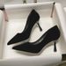 MTX Black Versatile High Heels 2025 New Style Thin Heel Niche Design Comfortable Pointed Toe Professional Single Shoes For_vogvips.com