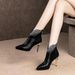 Women 2021 New Spring Women's Simple Elegant Thin Heel Single Boots Pointed Toe High Heels Autumn Winter Season_vogvips.com