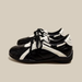 Ballet-style Black Lace-up German Training With Internal Height Increase For Women, Soft-soled, Comfortable, Casual_vogvips.com