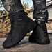 Outdoor High-top Boots Men Anti-slip Hiking Shoes Men Soft Durable Casual Lace-up Thick-soled Comfortable Combat Boots Men_vogvips.com