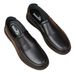 Euro Step Men's Genuine Leather Slip-On Loafers Driving Comfortable Breathable Korean Style Casual Shoes_vogvips.com