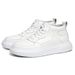 High Top White Shoes Couple Invisible Inner Height Increase Student Board Shoes Men's And Women's Shoes_vogvips.com