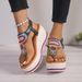 New Fashion Trend Pinched Elastic Platform Platform High Heel Comfortable Plus-size Sandals_vogvips.com