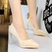 Elegant Women's High Heel Sandals With Bow Detail - Pointed Toe, Ultra High Stiletto Heel, Platform Sole For Evening Parties & Special Occasions_vogvips.com