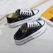 New Height Increasing Half Slip Canvas Shoes For Female Students Lazy Two Wear White Shoes For Female Version Casual 8117_vogvips.com