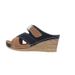 Large Size Wedge Slippers Women, Summer 2025 New Fashion Cross Strap Color Blocked Sandals For Women_vogvips.com