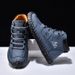 Plus-Size Men's Color-Blocked Leather Boots Men's Fashion Handmade Stitched Ankle Boots Flat Lace-Up Casual_vogvips.com