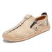 Handmade Leather Men Shoes Casual Slip On Loafers Breathable Leather Shoes Men Flats Hot Sale Moccasins Tooling Shoes Plus Size_vogvips.com