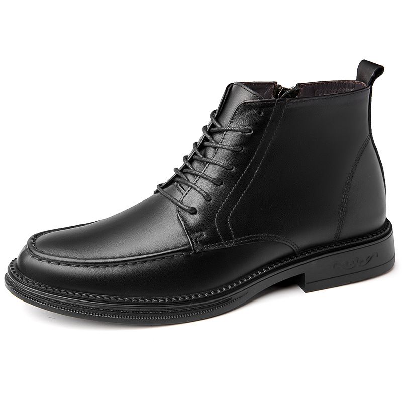 Top Martin Boots Men's Low Heel Medium Boots Medium Top Shoes Retro High Top Tooling Boots_vogvips.com