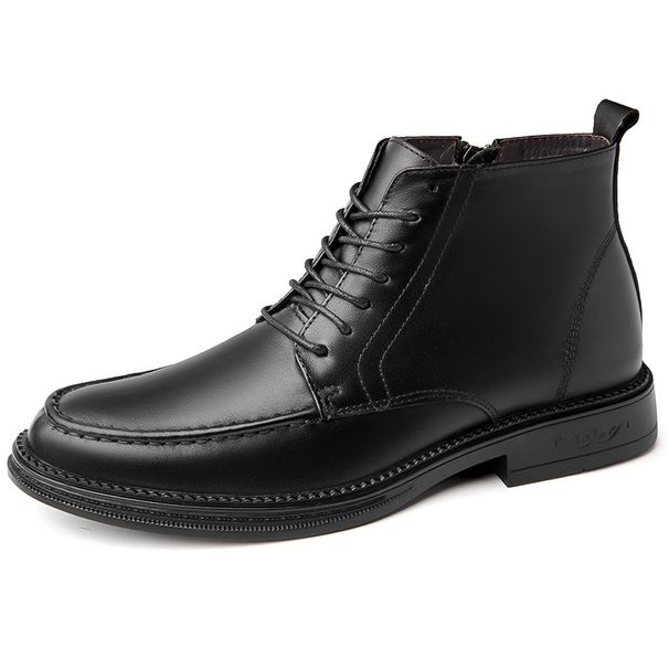 Top Martin Boots Men's Low Heel Medium Boots Medium Top Shoes Retro High Top Tooling Boots_vogvips.com