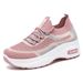 Women's With Thick Soles, Classic Casual Sponge Cake Comfortable Breathable, All Season Flying Woven Shoes, Fashionable_vogvips.com