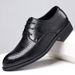 Men's Hollow Out Dress Leather Shoes Height Increasing Business Formal Shoes_vogvips.com