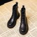 Genuine Leather Martin Boots For Women, British Style, Spring And Autumn Single 2023 New Versatile Thick-Soled_vogvips.com