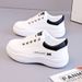 2025 Spring And Autumn New Leather White Shoes For Women Korean Style Versatile Comfortable Student Running Sneakers_vogvips.com