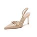 Rivet Net Red High Women's Thin Heels Elegant Single 2025 New Spring Versatile Small Leather Shoes Don't Tire Your Feet_vogvips.com