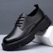 Round Toe Hidden Heel British Style Casual Martin Boots Low Top Breathable Men's Youth Workwear Trendy Korean Version_vogvips.com