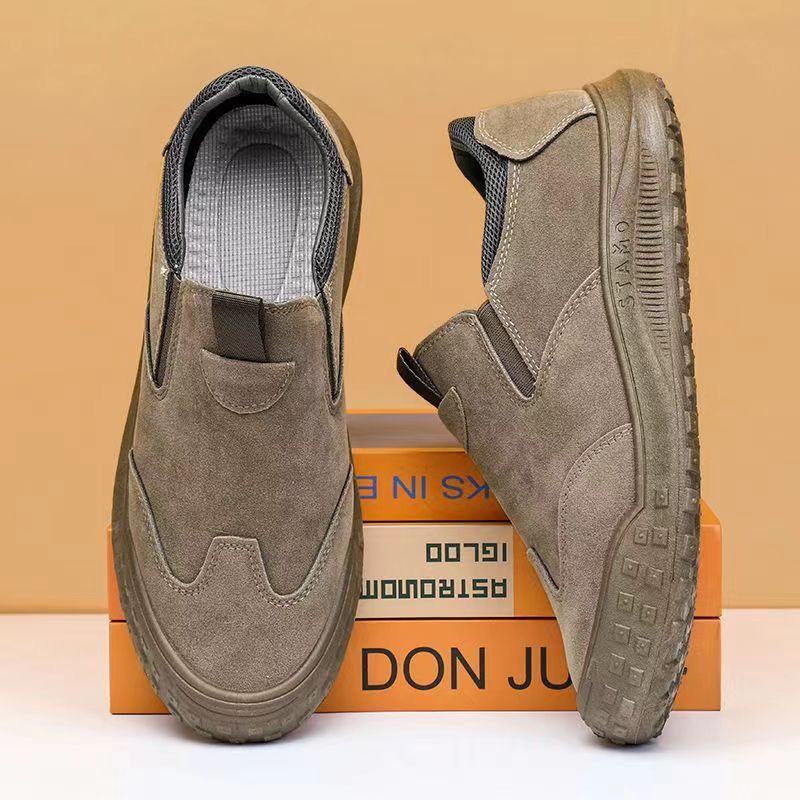 Labor Protection Shoes Men's Shoes Summer Hot Low Top Waterproof Leather Boots Men's Outdoor Non Slip Wear Resistant Casual Work Shoes_vogvips.com