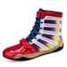 New Men's And Women's Boxing Shoes, Sanda Shoes, High Top Comprehensive Training Shoes, Wrestling Shoes, Long Boots, Boxing Shoes_vogvips.com