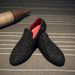 Suitable For All Seasons Trendy Brand CL Style Loafers Slip-On Lazy Rhinestone Korean Version Hot Stamped Leather Shoes Men 510_vogvips.com