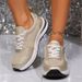 Caual Plu Ize Hiny Leather Ingle Hoe, 2025 Autumn New Item, Ponge Heel, Comfortable Oft Ole Tyle Women'_vogvips.com