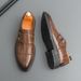 Men's Casual Leather New Cross-border Foreign Trade Business Shoes, Stylish Large-size Slip-on Dress Shoes Men,_vogvips.com