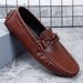 Plus-Size Men's Shoes, Men's Loafer-Style Casual Leather Shoes, Slip-On Business Casual Driving Shoes For Men_vogvips.com
