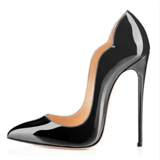Black Sexy For Women New Fashion High End Super Heels Cm Pointed Versatile Professional Luxury Single Shoes_vogvips.com