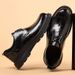 Men's Trendy Casual Genuine Leather Cowhide Shoes Breathable Formal Thick Soft Soled Business British Style Odor Resistant_vogvips.com