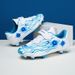 Velcro Children's Long Spike Soccer Shoes Outdoor Primary And Secondary School Students Shredded Spike Training Shoes Youth Sports Shoes_vogvips.com