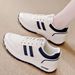 Forrest Gump Women Spring And Autumn Breathable Leather Versatile Casual Sneakers 2025 New Niche Running White Shoes_vogvips.com