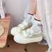Summer Women's Velcro Comfortable Matsuke Casual Thick Sole New Versatile Female Student Little White Shoes_vogvips.com