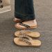 New Women's Flip-Flops Summer Non-Slip Outdoor Sandals Toe Post Clip-On Shoes Student Casual Beach Slippers_vogvips.com