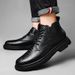 Leather Crocodile Pattern Casual Leather Boots Outdoor Cotton Thermal Martin Boots Tooling Martin Boots_vogvips.com