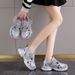 Ins Korean Version New Dad For Women 2025 Spring Student Sports Running Casual Shoes With Thick Sole Increased Bl703_vogvips.com