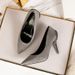 Women S Pumps Style Pointed Toe Stiletto High Heels Wedding Red Bridal Metal Hollow Suede Shallow Mouth Women Shoes_vogvips.com