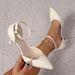 Elegant Pointed-Toe European And American Mid-Heel For Women, Summer 2025 New Model, Plus Size, Thin Heel, Professional_vogvips.com