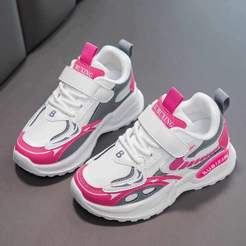 Kids' Shoes 2025 Autumn New Children's Sports Shoes Boys And Girls Mesh Breathable Leisure Students Lightweight White Running Shoes_vogvips.com
