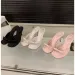 Womens Slipper Mules Low High Heels Shoes Summer Street Look Females Square Head Open Toe Bow Strappy Sandals 250407_vogvips.com