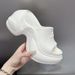 2026 Cross Top Version 9cm Flower Thick Sole Slippers For Women Summer Outdoor Fashion New Platform Height Increasi_vogvips.com