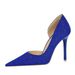 High Heel Pumps With Short Pointy Side Cutout Shimmering Sequin Cloth Heels For Women_vogvips.com