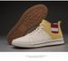 Invisible Mid-top Heightening Shoes Men's Breathable British Style Soft Sole Inner Heightening Men's Shoes Sports And Leisure Board Shoes_vogvips.com