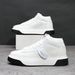 Men's Trendy White Sneakers High Top Soft Soled Casual Shoes Korean Style Thick Soled Autumn 2025 New_vogvips.com