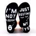 Pure cotton casual sports socks explosive sole creative letter non-slip adhesive floor socks_vogvips.com