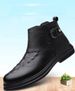 Men's Leather Boots Crocodile Pattern First Layer Martin Boots Men's Leather Cotton Boots With Cotton To Keep Warm_vogvips.com
