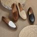 Men’s Shoes Men's Breathable Loafers Soft Leather Slip On Thick Soled Men's Shoes Lightweight Slip On Casual Sneakers Top Layer Cowhide Shoes_vogvips.com