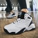 Breathable Men Basketball Shoes Women Hiking Shoe Unisex Plush Sneakers Couple Four Season Shoe Winter Plush Shoe Big Si_vogvips.com