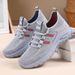 Women's Casual Shoes Large Size Women's Shoes Breathable Single Shoes Middle-aged And Elderly Mother Shoes Soft-soled Feet Fly-woven Shoes_vogvips.com